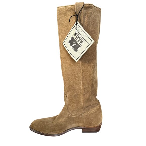 The Frye Company light brown tall suede boots women's size 6.5M - Picture 3 of 13